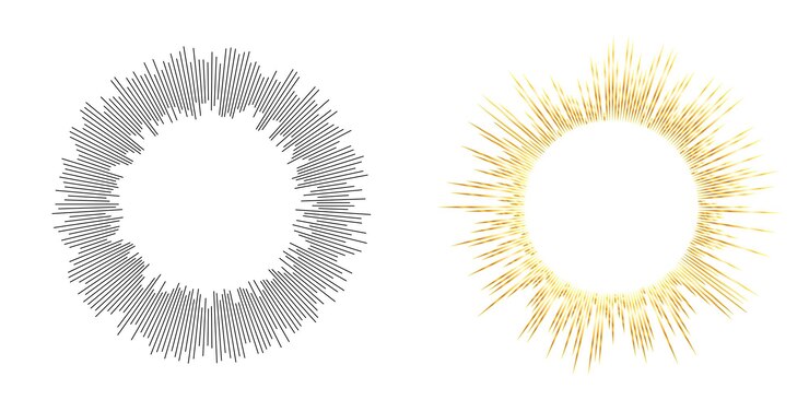 Vector conjunto de símbolos de elementos de diseño patrón de círculo de punto de marco de semitono editable sobre fondo blanco marco de ilustración vectorial eps 10 con puntos negros aleatorios icono de borde redondo usando texto de puntos de círculo de semitono
