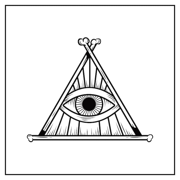 Vector conjunto de símbolos illuminati