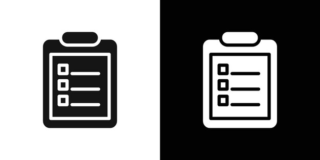 Conjunto de símbolos de línea plana de la lista de iconos