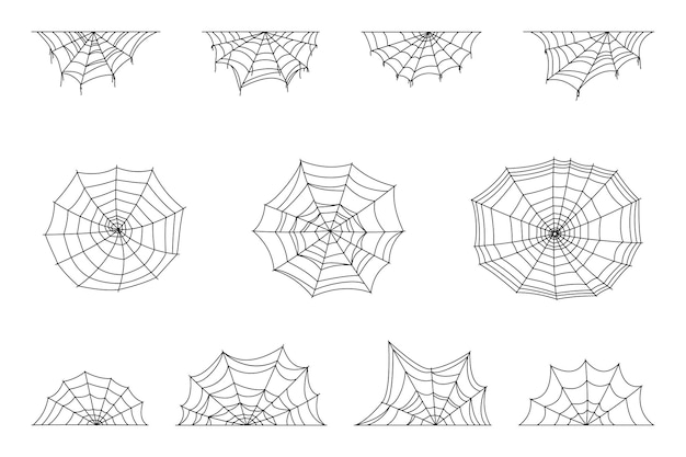 Conjunto de símbolos de la telaraña realista
