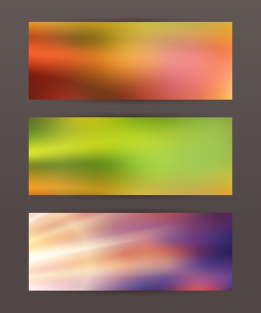 Conjunto de sitio web de encabezado de banner horizontal21