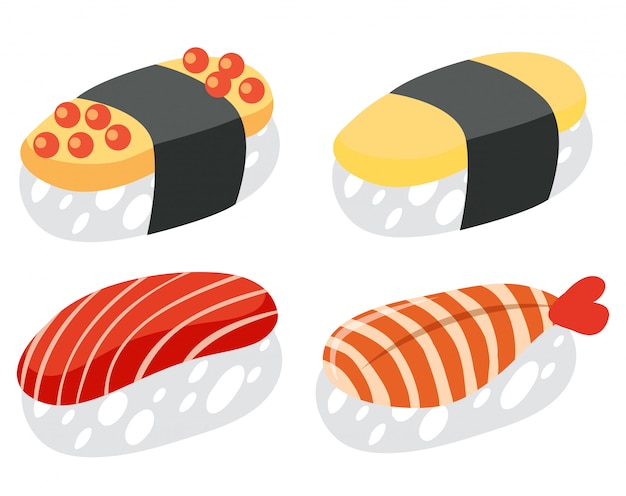 Un conjunto de sushi japonés