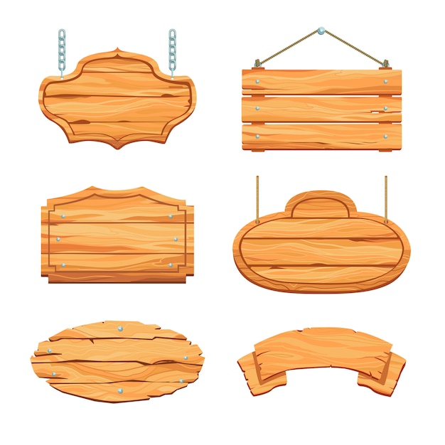 Conjunto de tablas de madera rústica