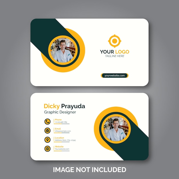 conjunto de tarjeta de visita profesional moderna