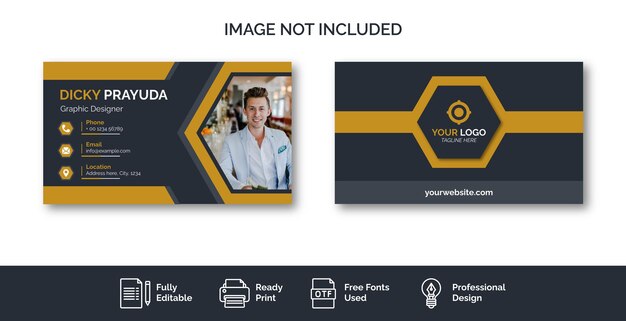 conjunto de tarjeta de visita profesional moderna