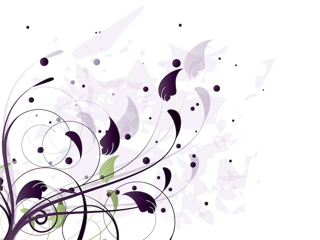 Conjunto de tarjetas abstractas con flores.