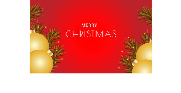 Conjunto de tarjetas de navidad Fondo de feliz navidad con bola de navidad