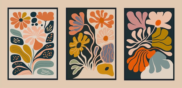 Conjunto de tarjetas universales creativas Texturas dibujadas a mano Ilustración vectorial
