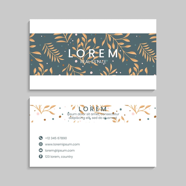 Conjunto de tarjetas de visita. Ilustración vectorial. EPS10