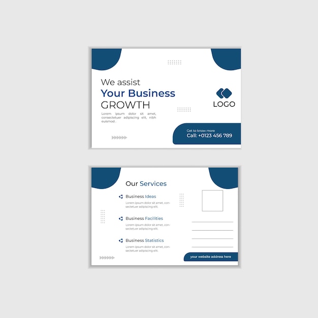 Conjunto de tarjetas de visita kit de marca creativa y plantilla de tarjeta de visita limpia