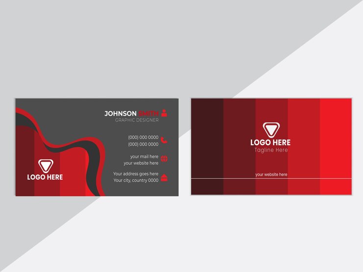 un conjunto de tarjetas de visita con un logotipo para el logotipo de la empresa