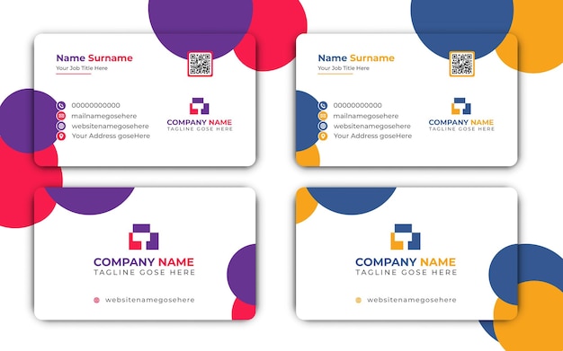 un conjunto de tarjetas de visita con el nombre de la empresa en ellas