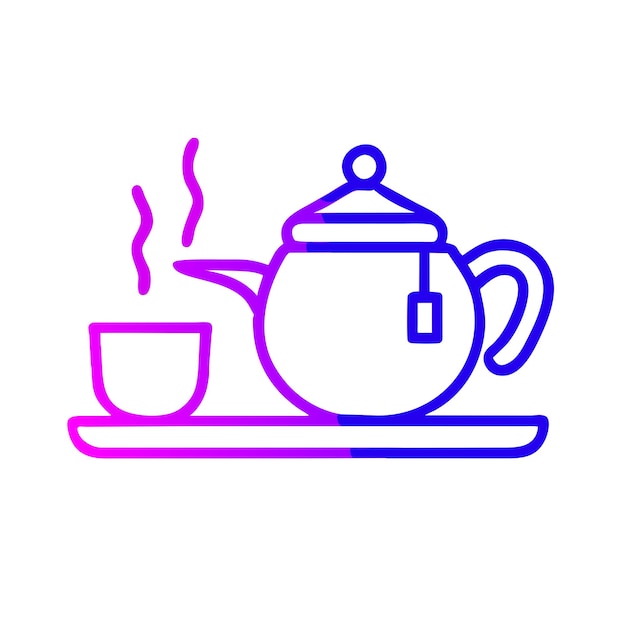 conjunto de té marroquí ilustración gráfica vectorial formato de archivo fuente EPS diseño de icono de escala sin pérdidas