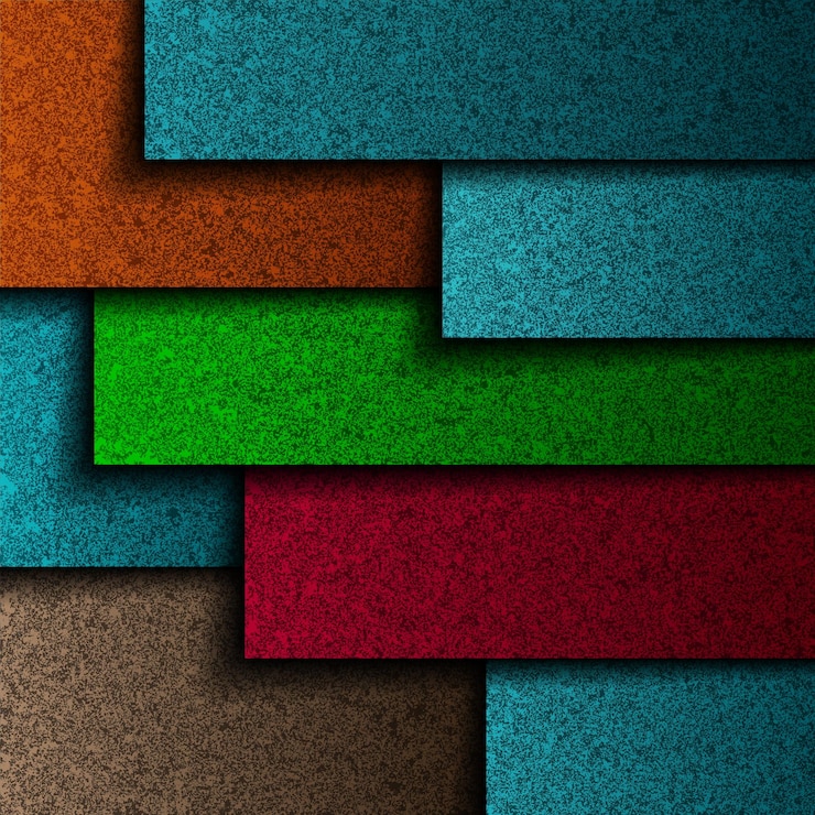 Vector conjunto de techo blando ilustración vectorial de un conjunto de láminas de techo blando de diferentes colores