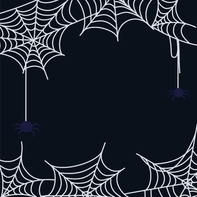 Conjunto de telaraña de dibujos animados