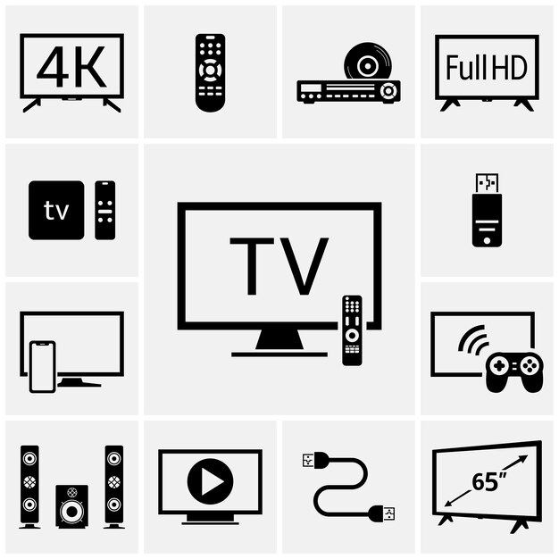Conjunto de televisión y cine en casa