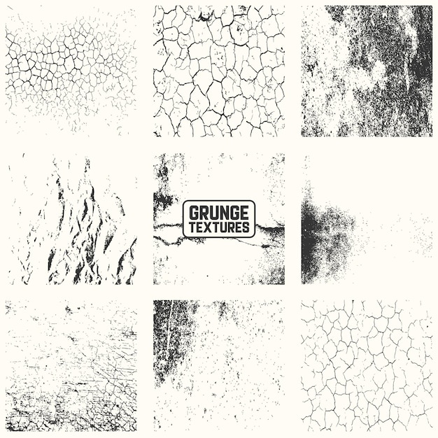 Conjunto de textura angustiada grunge beige
