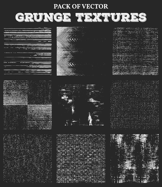 Conjunto de textura Grunge pizarra
