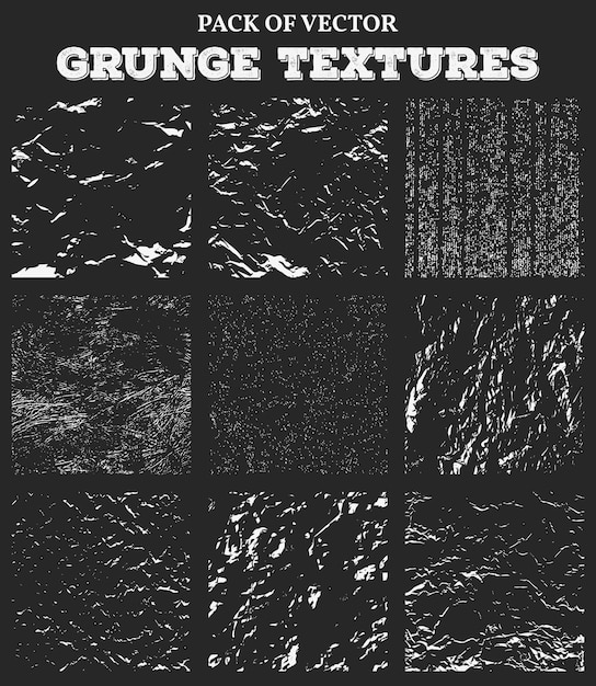 Conjunto de textura Grunge pizarra