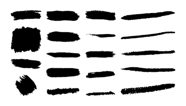 Conjunto de textura de lápiz de boceto Efecto de escotilla de pluma Gribble negro Tiza grunge Vector a mano libre Hecho a mano