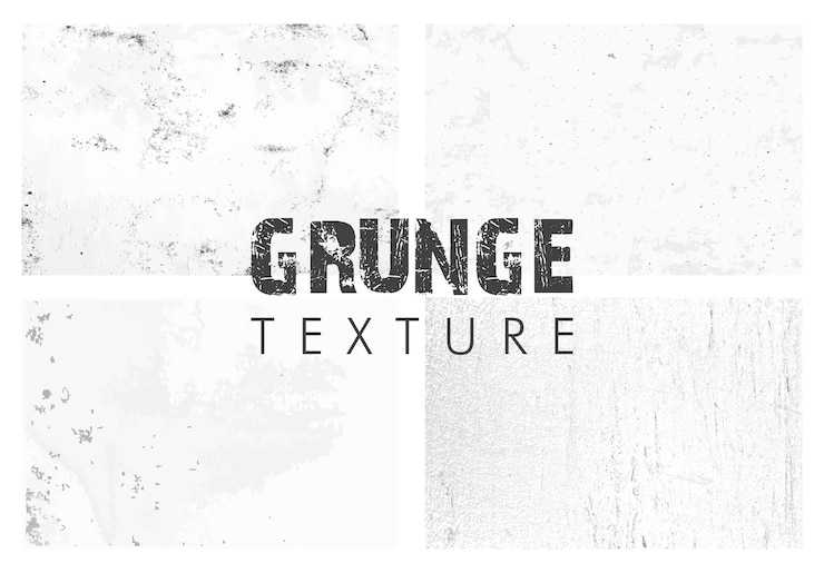 Vector conjunto de texturas de grunge vectorial