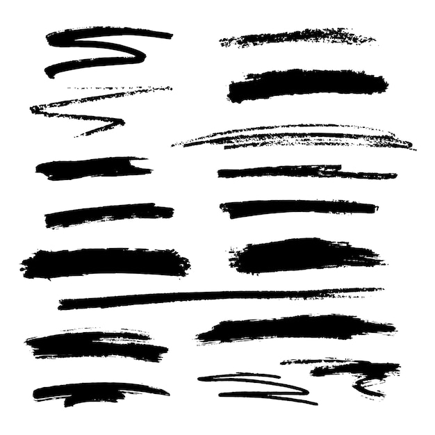 Conjunto de texturas de pincel