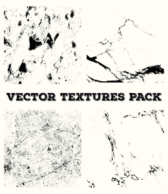 Conjunto de texturas superpuestas grunge
