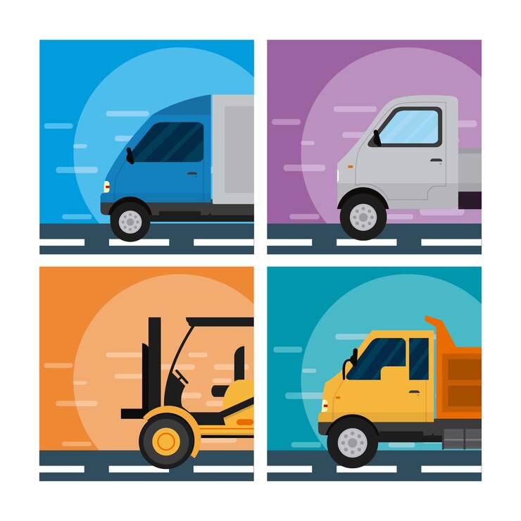 Vector conjunto de tranport vehículos colección vector ilustración diseño gráfico