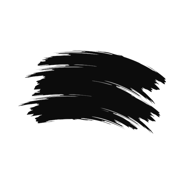 Conjunto de trazos de pincel negro
