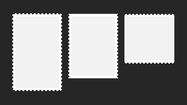 Conjunto de tres notas de papel blanco Ilustración de vector de concepto de marco de papel decorativo