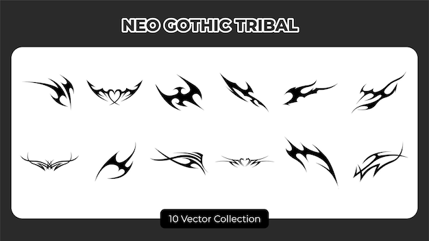Conjunto tribal neogótico