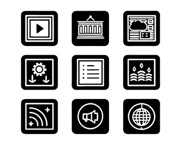 conjunto de ui y ux icono ilustración pantalla tecnología ux ilustración plantilla web usuario