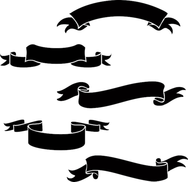 Un conjunto de varias cintas vectoriales