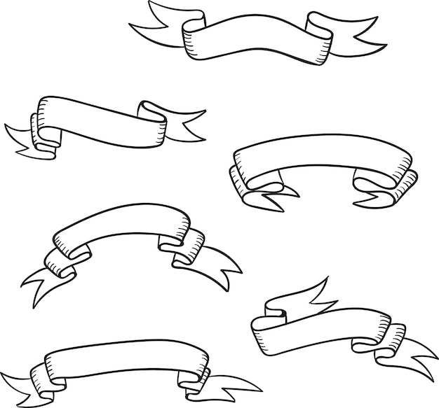 Un conjunto de varias cintas vectoriales
