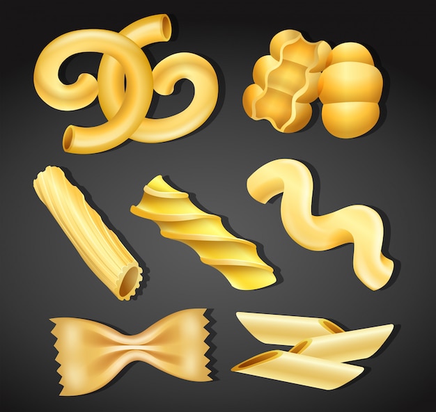 Vector un conjunto de variedades de pasta