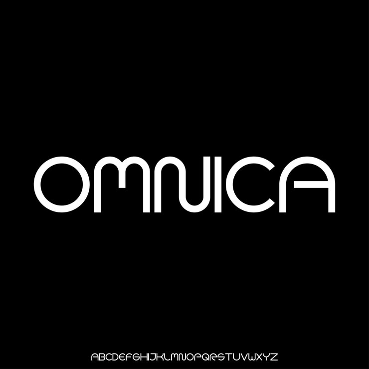 Conjunto de vector alfabético de fuente moderna de lujo OMNICA