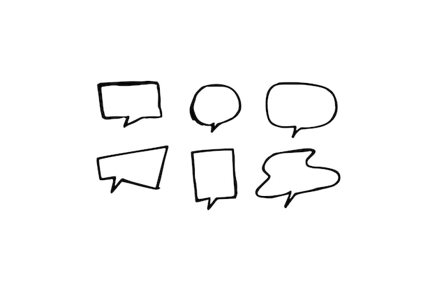 Conjunto de vector de dibujado a mano lindo caricaturesco expresión signo garabato línea trazo movimiento dibujo curva flechas direccionales efectos emoticonos elementos de diseño personaje de dibujos animados emoción símbolos