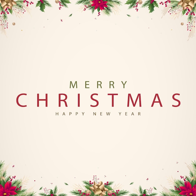 Conjunto de vector de elementos de diseño navideño