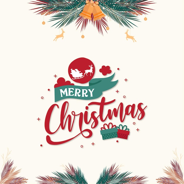 Conjunto de vector de elementos de diseño navideño