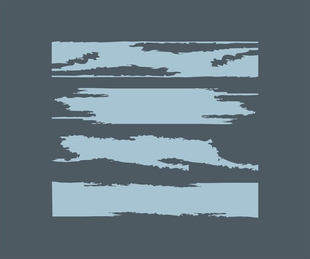 Conjunto de vector de fondo de diseño de piezas de papel rasgado