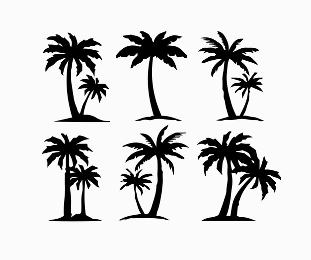Conjunto de vector libre de planta y árbol