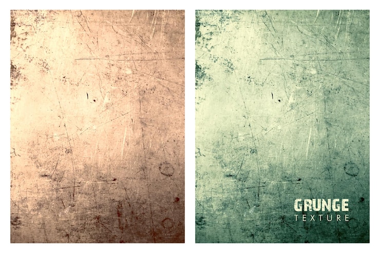 Vector conjunto de vector scratch grunge con fondo de textura