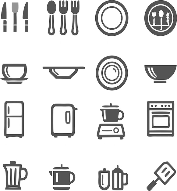 conjunto de vectores de alimentos