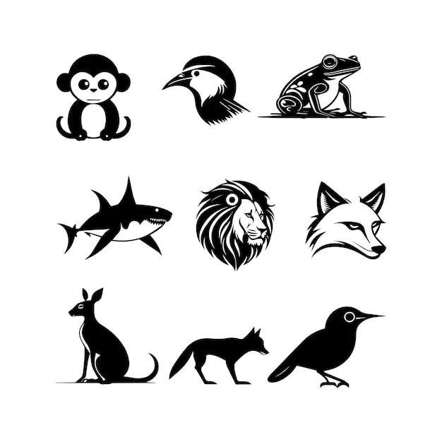 Conjunto de vectores animales