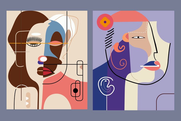 Conjunto de vectores de caras abstractos 2