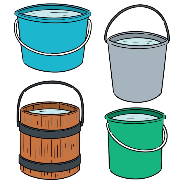conjunto de vectores de cubos de agua