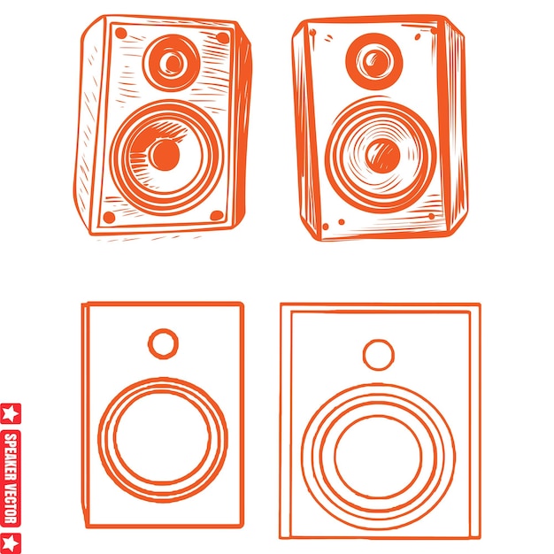 Conjunto de vectores dinámicos de altavoces sinfónicos