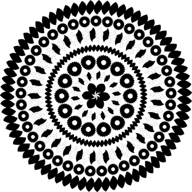 conjunto de vectores de diseño decorativo y ornamental de mandala