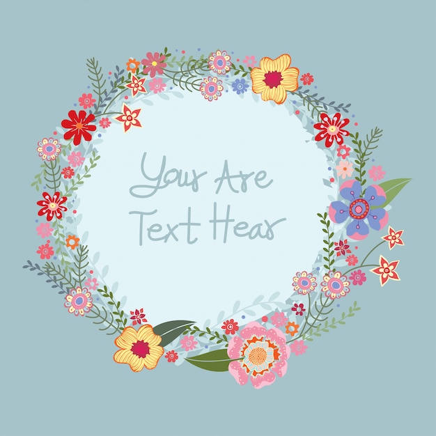 Conjunto de vectores de diseño de ramo de flores.