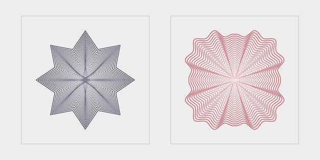 Conjunto de vectores de estilo Y2K de objetos Plantillas de activos gráficos extraordinarios para carteles de notas